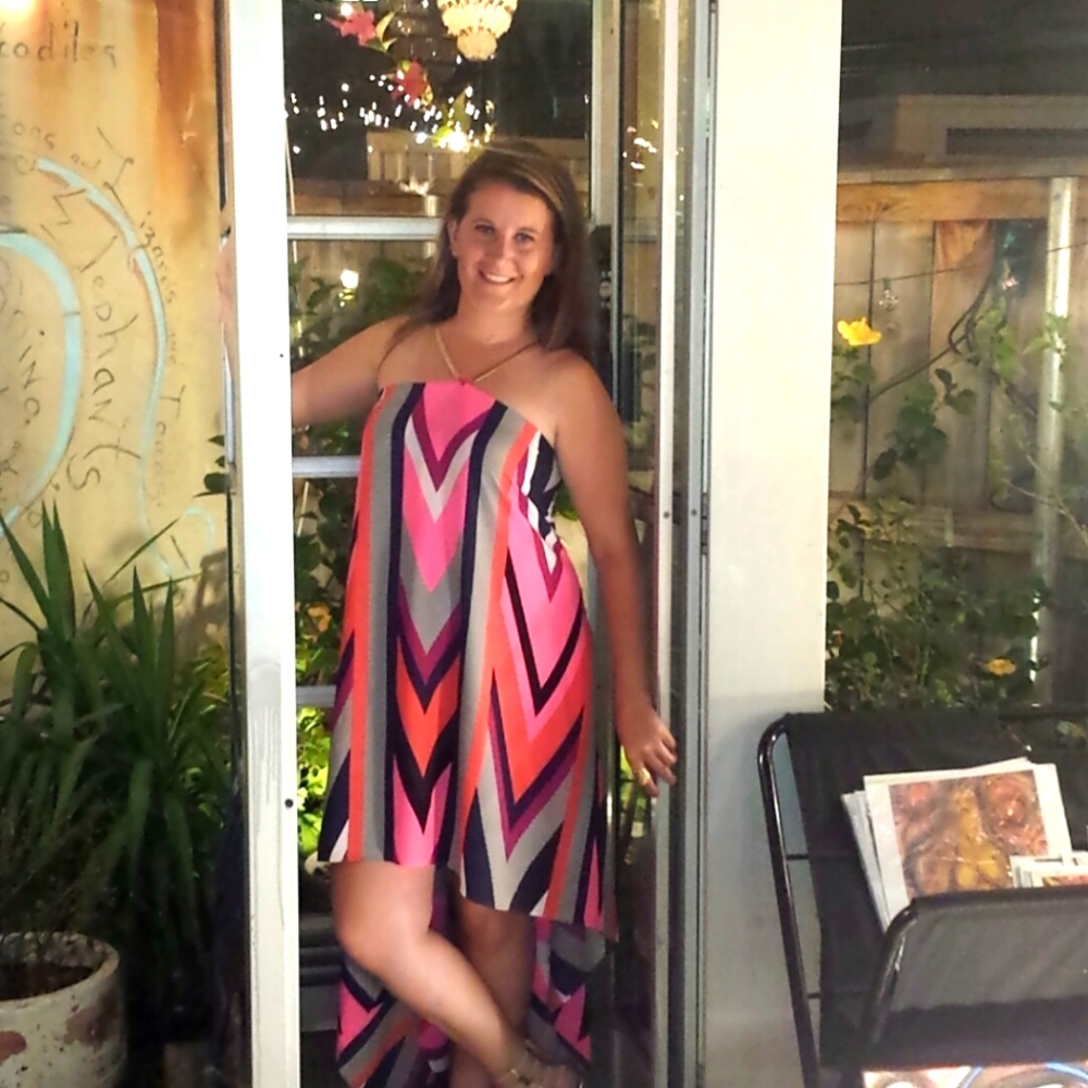 High-Low Vibrant Flowy Halter Maxi